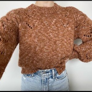 Madewell burnt orange sweater